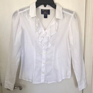 Girls white button up